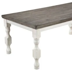 78" Cambrien Rustic Two-Tone Dining Table Antique White/Gray - HOMES: Inside + Out -HOMES: Inside + Out GUEST 9ee0fa98 1c69 44c6 8e37 c2b0bd51c779