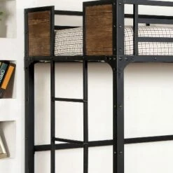 Twin Navii Industrial Loft Bed Black - HOMES: Inside + Out -HOMES: Inside + Out GUEST a0faa58c 1132 44ea 9017 8b4a02531222