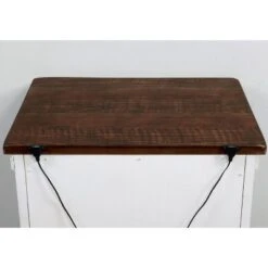 3pc Willow Rustic Bedroom Set With 2 Nightstands Distressed White/Walnut - HOMES: Inside + Out -HOMES: Inside + Out GUEST a129e391 190c 4f76 9ada 05eb3315731b