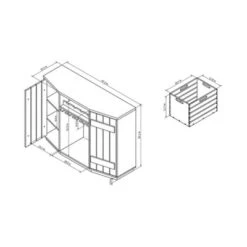 Candy Plank Inspired Dining Buffet With Removable Crate Reclaimed Oak - HOMES: Inside + Out -HOMES: Inside + Out GUEST a1995ca7 bb3b 488d ad86 1f0888512ac5 1