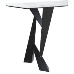 58" Darrah Modern Rectangle Glass Top Dining Table Black/Clear - HOMES: Inside + Out 16 58" Darrah Modern Rectangle Glass Top Dining Table Black/Clear - HOMES: Inside + Out -HOMES: Inside + Out GUEST a1cdd837 898e 410c 996d f775d75ca070