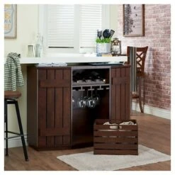 Candy Plank Inspired Dining Buffet With Removable Crate Vintage Walnut - HOMES: Inside + Out -HOMES: Inside + Out GUEST a2104d7f 2d85 40a7 a46e 26a07be73174