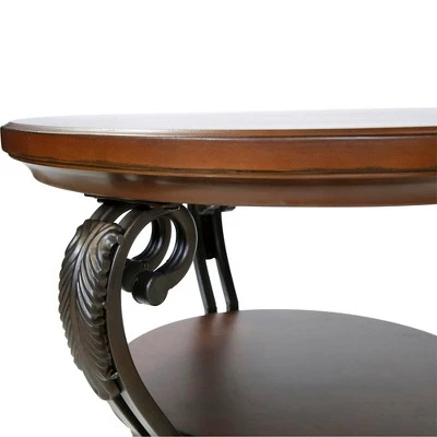 Telmin Traditional Side Table Brown Cherry - HOMES: Inside + Out 7 Telmin Traditional Side Table Brown Cherry - HOMES: Inside + Out - Image 5