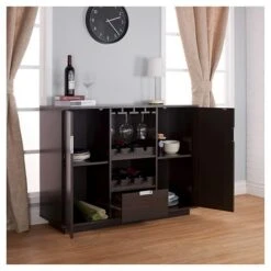 Roslyn Modern Multi-Storage Buffet Espresso - HOMES: Inside + Out -HOMES: Inside + Out GUEST a3c4aa17 430f 4e37 b7d7 bb01b7da30f4