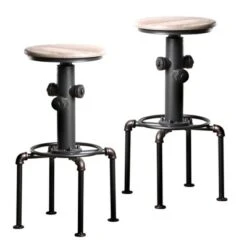 3pc Regalla Industrial Bar Height Dining Table Set Antique Black/Natural Tone - HOMES: Inside + Out 15 3pc Regalla Industrial Bar Height Dining Table Set Antique Black/Natural Tone - HOMES: Inside + Out -HOMES: Inside + Out GUEST a45fd20c bc66 4c94 a64e cb340abca7b6