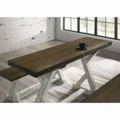 6pc Calton Farmhouse Dining Set With Bench Chestnut - HOMES: Inside + Out -HOMES: Inside + Out GUEST a805a951 7eb8 46a0 8c7b 30c958a37ed4