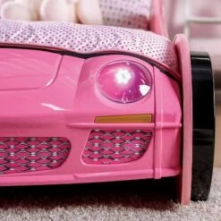 Twin Naglin Racing Car Bed With Led Headlight Pink - HOMES: Inside + Out 18 Twin Naglin Racing Car Bed With Led Headlight Pink - HOMES: Inside + Out -HOMES: Inside + Out GUEST a84f2dd8 c5df 4da7 a2d5 23bf73a4832d