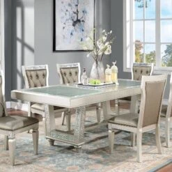 5pc Jenra Expandable Top Dining Set Champagne/Warm Gray - HOMES: Inside + Out