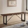 54" Wade Wood Dining Bench Walnut - HOMES: Inside + Out -HOMES: Inside + Out GUEST a9eaa6e5 57a9 49e0 ae7e 3b4ed18bb581