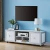 Pierre TV Stand For TVs Up To 60" Winter White - HOMES: Inside + Out -HOMES: Inside + Out GUEST aa747cbb 53c4 4c97 ba90 6e880e4a778b