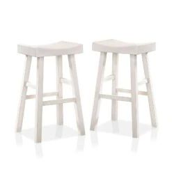Set Of 2 29" Lille Seat Saddle Counter Height Barstools - HOMES: Inside + Out -HOMES: Inside + Out GUEST acaebb4b 40be 4c61 8360 2f0eab50eed6