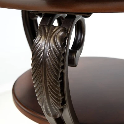 Telmin Traditional Side Table Brown Cherry - HOMES: Inside + Out 6 Telmin Traditional Side Table Brown Cherry - HOMES: Inside + Out - Image 4