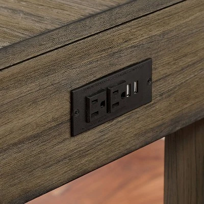 4pc Cohasset Counter Height Dining Set With USB Plug Gray - HOMES: Inside + Out 7 4pc Cohasset Counter Height Dining Set With USB Plug Gray - HOMES: Inside + Out - Image 5