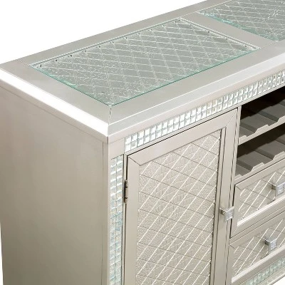 Jenra 2 Drawer Buffet Server Champagne - HOMES: Inside + Out 5 Jenra 2 Drawer Buffet Server Champagne - HOMES: Inside + Out - Image 3