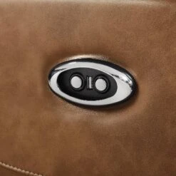 Edanola Upholstered Sofa With 2 Power Recliner And USB Plug Brown - HOMES: Inside + Out -HOMES: Inside + Out GUEST b0a40b34 459e 469e af8f 8ab75447aa93