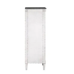 Magg 4 Drawer Jewelry Chest With Flip Up Mirror Antique White/Antique Gray Two Tone - HOMES: Inside + Out -HOMES: Inside + Out GUEST b1e229a3 2adc 4df7 881a 97c67956677e