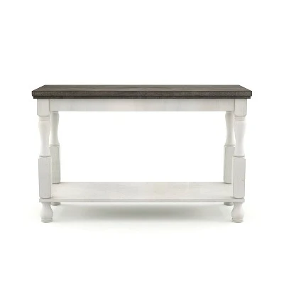 Philoree Farmhouse Console Table Antique White - HOMES: Inside + Out 10 Philoree Farmhouse Console Table Antique White - HOMES: Inside + Out - Image 8