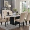 70" Southwind Rectangle Dining Table White/Black - HOMES: Inside + Out -HOMES: Inside + Out GUEST b2ee6c73 be03 49ff b2bf ed3f58f42858