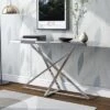 Drubeck Mirrored Rectangle Sofa Table Chrome - HOMES: Inside + Out 1 Drubeck Mirrored Rectangle Sofa Table Chrome - HOMES: Inside + Out -HOMES: Inside + Out GUEST b307fd1a 09d4 4740 a03c d51637f33f65