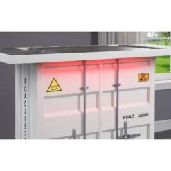 Locust Bar Table With Seven Color LED Strip White - HOMES: Inside + Out -HOMES: Inside + Out GUEST b48ffa4a 8e1e 443b 944f 486a7afd1dd4