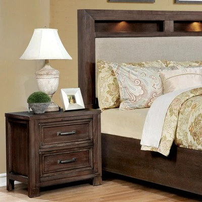 Veda 2 Drawers Nightstand - HOMES: Inside + Out 3 Veda 2 Drawers Nightstand - HOMES: Inside + Out