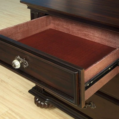 3pc California King Pennings Traditional Bed Set And Nightstand With Chest Dark Walnut - HOMES: Inside + Out 13 3pc California King Pennings Traditional Bed Set And Nightstand With Chest Dark Walnut - HOMES: Inside + Out - Image 11