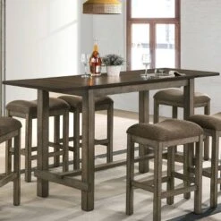 70" Entera Expandable Counter Height Dining Table Dark Walnut/Chestnut - HOMES: Inside + Out