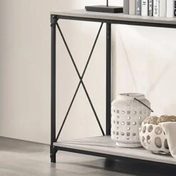 Rosslea Lower Shelf Sofa Table Black/Gray - HOMES: Inside + Out -HOMES: Inside + Out GUEST b9b818ee c337 4980 bebd 3d97843abb91