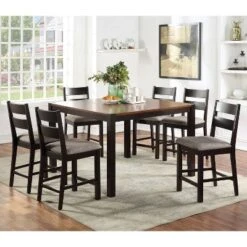 54" Ulmar Square Counter Height Extendable Dining Table With Butterfly Leaf Dark Oak/Espresso - HOMES: Inside + Out -HOMES: Inside + Out GUEST c1619796 700e 4385 b52f bbba5e7c59e0