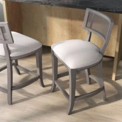 Roben Woven Cane Back Counter Height Barstools - HOMES: Inside + Out -HOMES: Inside + Out GUEST c2869e9d 0073 412e 9703 a9609f0418bb