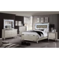 2pc La Mesa Nightstand And Dresser Set Silver - HOMES: Inside + Out -HOMES: Inside + Out GUEST c2cdebf0 7d38 48b1 81c1 f51d6c2a582c