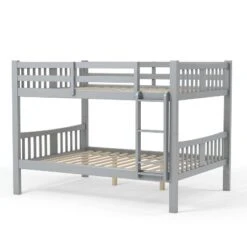 HOMES: Inside + Out Twin Over Twin Kids' Clare Bunk Bed Gray - IoHOMES -HOMES: Inside + Out GUEST c5b7187d f46a 4646 a2d4 c70645f4b948