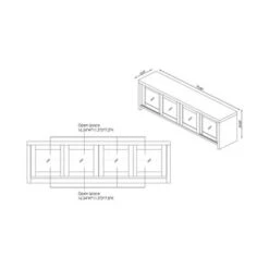 Briggin Industrial TV Stand For TVs Up To 70" Black - HOMES: Inside + Out -HOMES: Inside + Out GUEST c748e6b0 c5bc 4128 9be1 ca70c34b1903