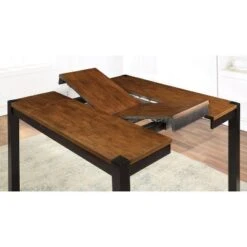 54" Ulmar Square Counter Height Extendable Dining Table With Butterfly Leaf Dark Oak/Espresso - HOMES: Inside + Out -HOMES: Inside + Out GUEST c777dc11 bdd4 4aa3 9b5f 181f8c163723