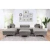 Elmhurst U Shaped Deep Button Tufted Sectional With Ottoman - HOMES: Inside + Out -HOMES: Inside + Out GUEST c95a5a52 4df7 4f07 b647 61a765822608