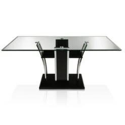 72" Lexinton Rectangle Glass Top Dining Table - HOMES: Inside + Out -HOMES: Inside + Out GUEST cad64b96 52ef 4525 9d4f 7cfe5bef7adb