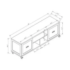 Pierre TV Stand For TVs Up To 60" Winter White - HOMES: Inside + Out 11 Pierre TV Stand For TVs Up To 60" Winter White - HOMES: Inside + Out -HOMES: Inside + Out GUEST cb126c6d 0933 4cea 999c 4dc52598f5db