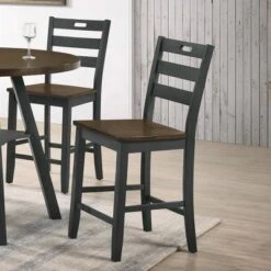 2pk Danforthe Ladder Back Counter Height Chairs - HOMES: Inside + Out