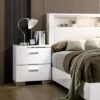April 2 Drawer Nightstand White - HOMES: Inside + Out -HOMES: Inside + Out GUEST d0996f7e b797 49b1 98eb 73da5696be93