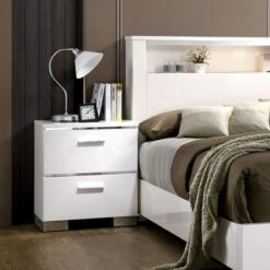 April 2 Drawer Nightstand White - HOMES: Inside + Out