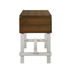 71" Shipway Counter Height Table With Drop Leaf Antique Light Oak/Antique White - HOMES: Inside + Out -HOMES: Inside + Out GUEST d1466f43 306a 4830 ae62 502496bc332d