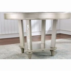 5pc Jenra Round Dining Set Champagne/Warm Gray - HOMES: Inside + Out -HOMES: Inside + Out GUEST d23bda5b 72dc 4b4f aabd 0a7a7c856b65