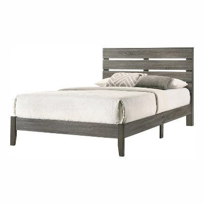 Derries Slatted Platform Bed Gray - HOMES: Inside + Out 6 Derries Slatted Platform Bed Gray - HOMES: Inside + Out - Image 4
