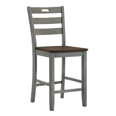 2pk Danforthe Ladder Back Counter Height Chairs - HOMES: Inside + Out 9 2pk Danforthe Ladder Back Counter Height Chairs - HOMES: Inside + Out - Image 7