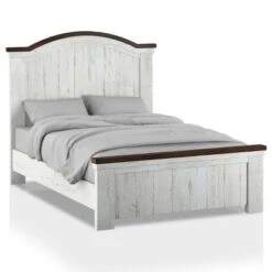 3pc Willow Rustic Bedroom Set With 2 Nightstands Distressed White/Walnut - HOMES: Inside + Out -HOMES: Inside + Out GUEST d2e37873 f63c 47c8 9f67 478c10c1c3ce