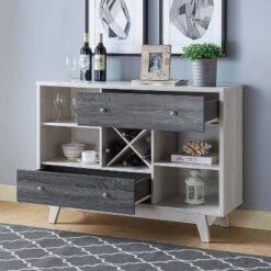Abrama 2 Drawer Buffet White Oak/Distressed Gray - HOMES: Inside + Out 13 Abrama 2 Drawer Buffet White Oak/Distressed Gray - HOMES: Inside + Out -HOMES: Inside + Out GUEST d4a75129 5de8 40be beaa 8eacc04dc58c