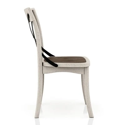 5pc Piker Round Dining Set Dark Walnut/Antique White - HOMES: Inside + Out 8 5pc Piker Round Dining Set Dark Walnut/Antique White - HOMES: Inside + Out - Image 6