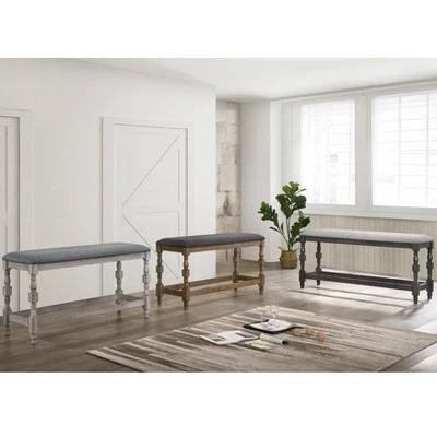 Bringe Upholstered Counter Height Bench - HOMES: Inside + Out 4 Bringe Upholstered Counter Height Bench - HOMES: Inside + Out - Image 2