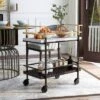 Goodspring Faux Marble Top 2 Shelf Serving Cart Black/White - HOMES: Inside + Out -HOMES: Inside + Out GUEST d68a242c 299d 487a 89fa 114b03cde6df