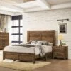 2pc Queen Quail Transitional Bedroom Set Rustic Light Walnut - HOMES: Inside + Out -HOMES: Inside + Out GUEST dcf284f8 dac4 4082 a15d 32618fa49124